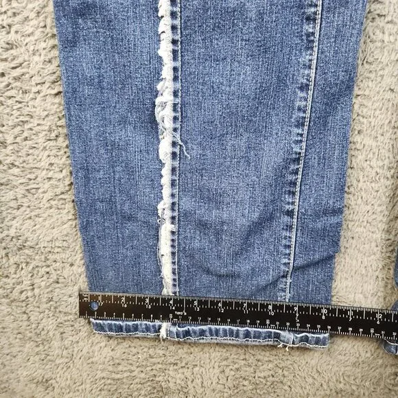 Baby Phat Jeans Junior 11 Bootcut High Rise Stretch Logo Cat Y2K Center Sea - Picture 6 of 11